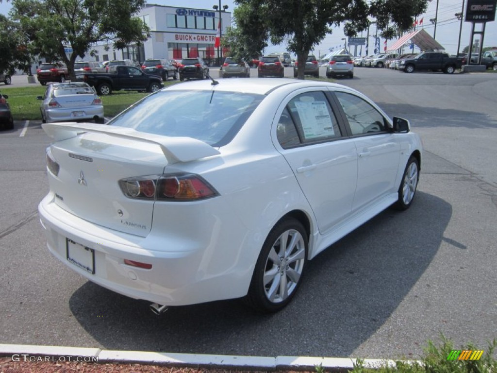 2012 Lancer GT - Wicked White / Black photo #5
