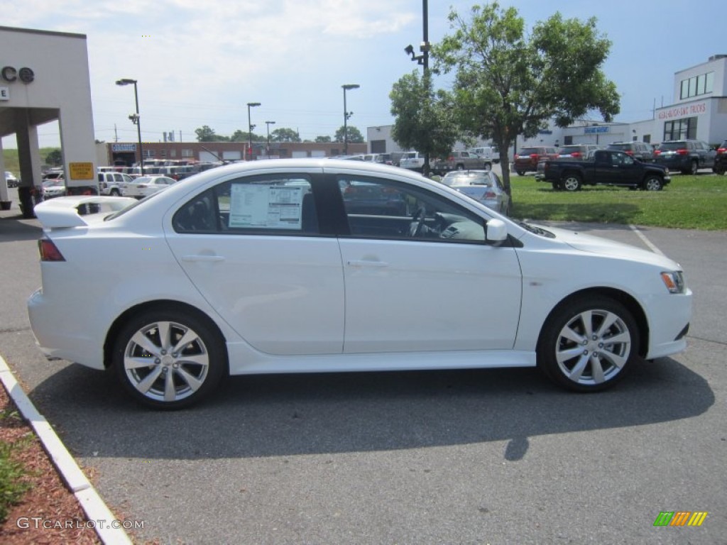 2012 Lancer GT - Wicked White / Black photo #6