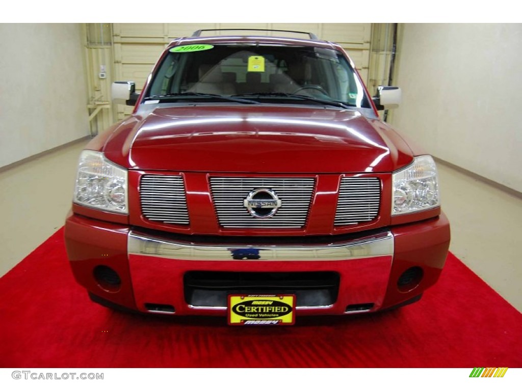 2006 Armada SE - Red Brawn / Sand Beige photo #2