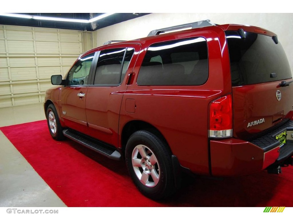 2006 Armada SE - Red Brawn / Sand Beige photo #4