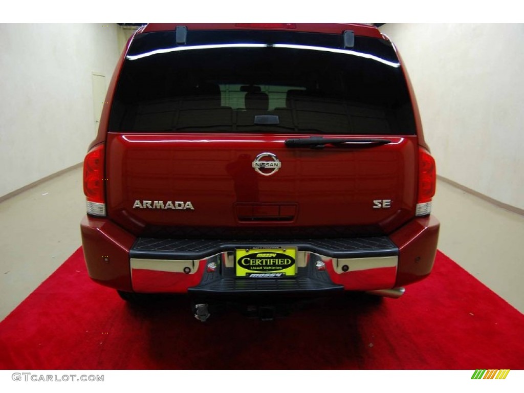 2006 Armada SE - Red Brawn / Sand Beige photo #5