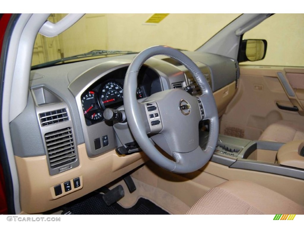 2006 Armada SE - Red Brawn / Sand Beige photo #11