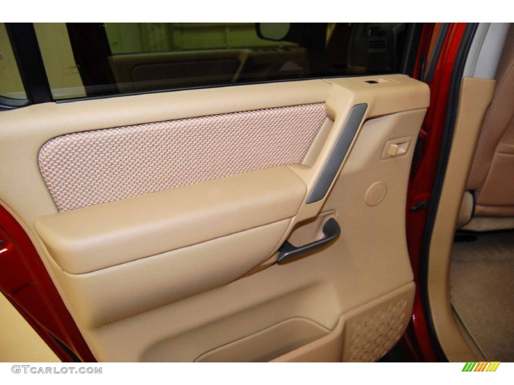 2006 Armada SE - Red Brawn / Sand Beige photo #14