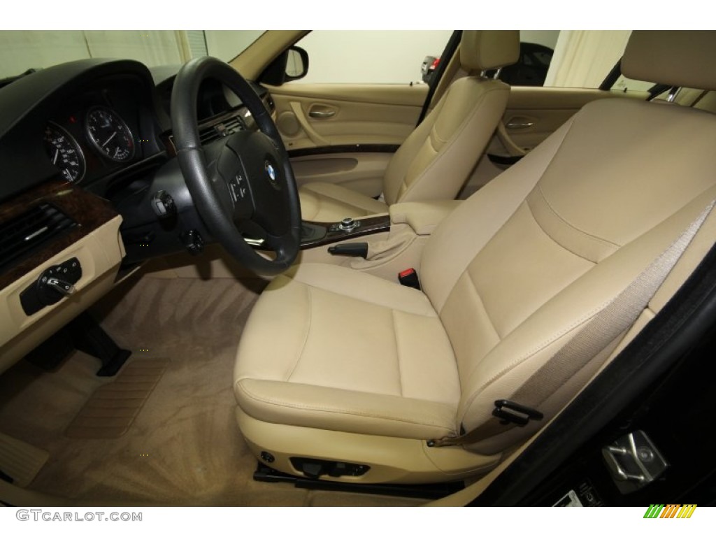 2009 3 Series 328i Sedan - Black Sapphire Metallic / Beige photo #3