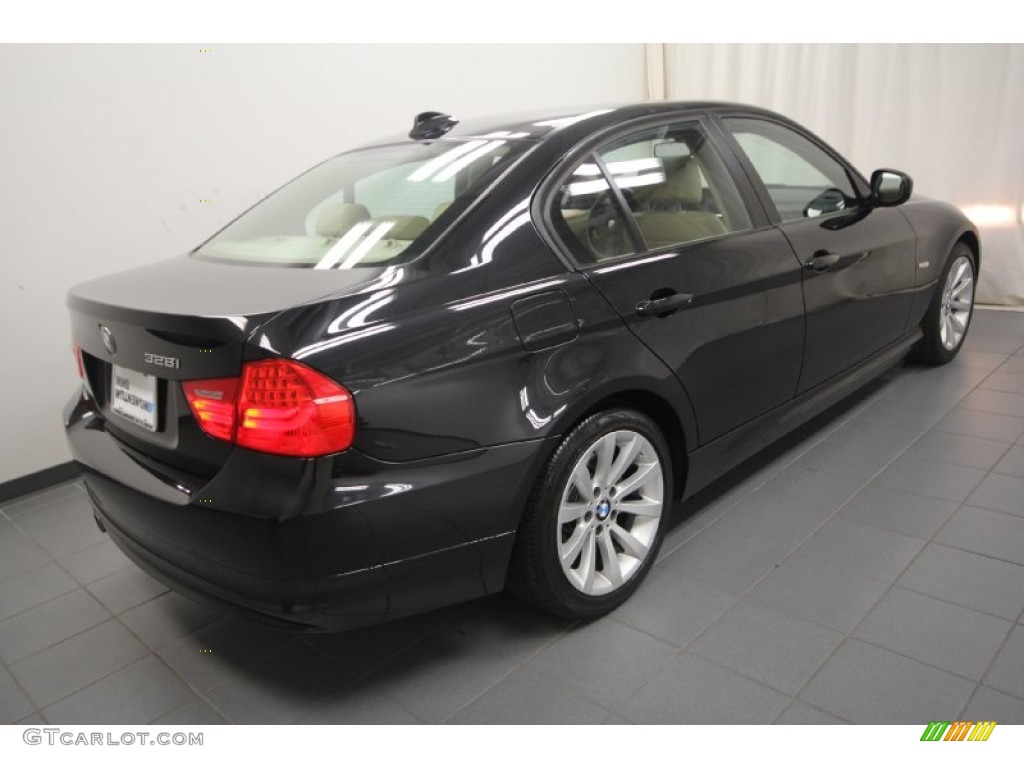 2009 3 Series 328i Sedan - Black Sapphire Metallic / Beige photo #11