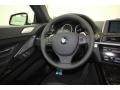 Black 2013 BMW 6 Series 640i Gran Coupe Steering Wheel