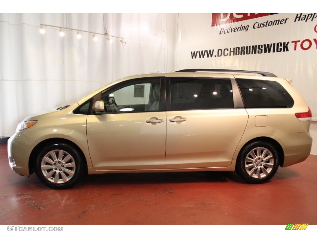 2011 Sienna Limited - Sandy Beach Metallic / Bisque photo #5