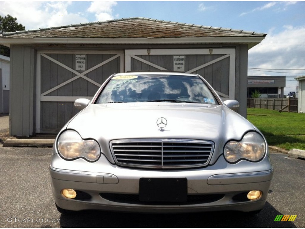 2001 C 320 Sedan - Brilliant Silver Metallic / Ash photo #2