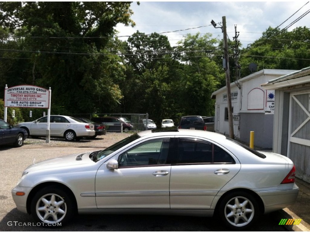 2001 C 320 Sedan - Brilliant Silver Metallic / Ash photo #4