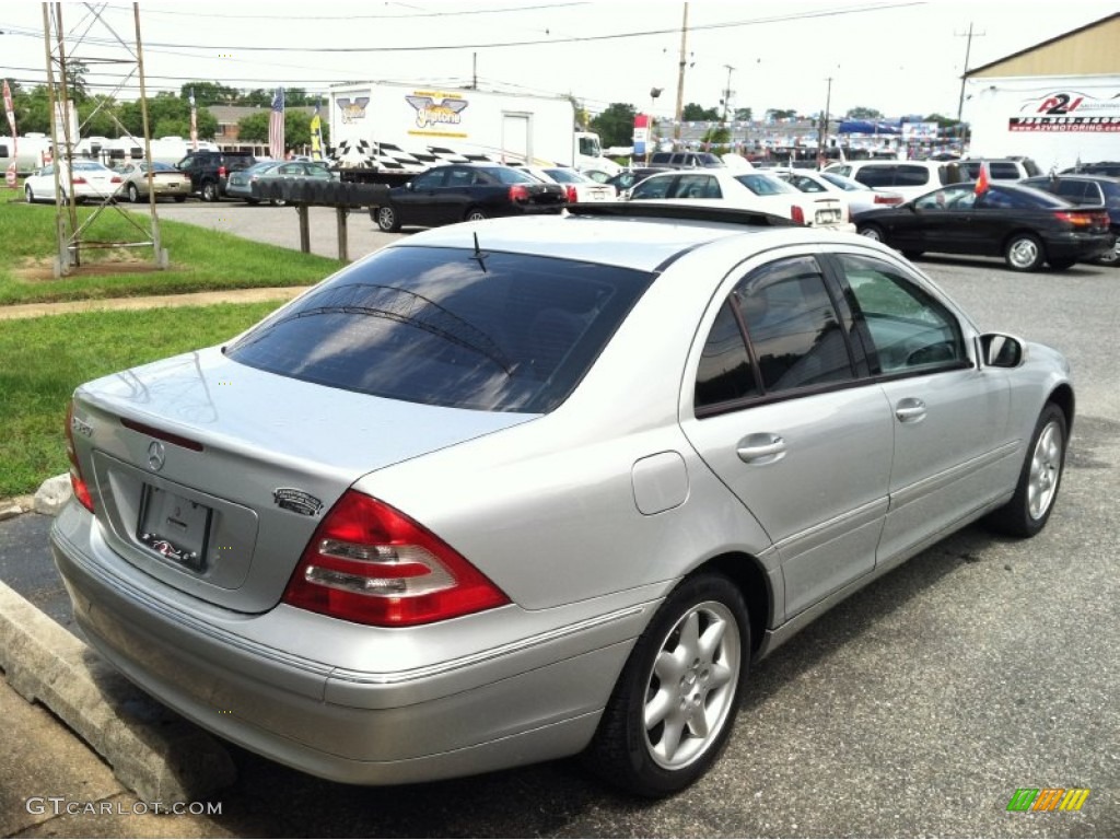 2001 C 320 Sedan - Brilliant Silver Metallic / Ash photo #7