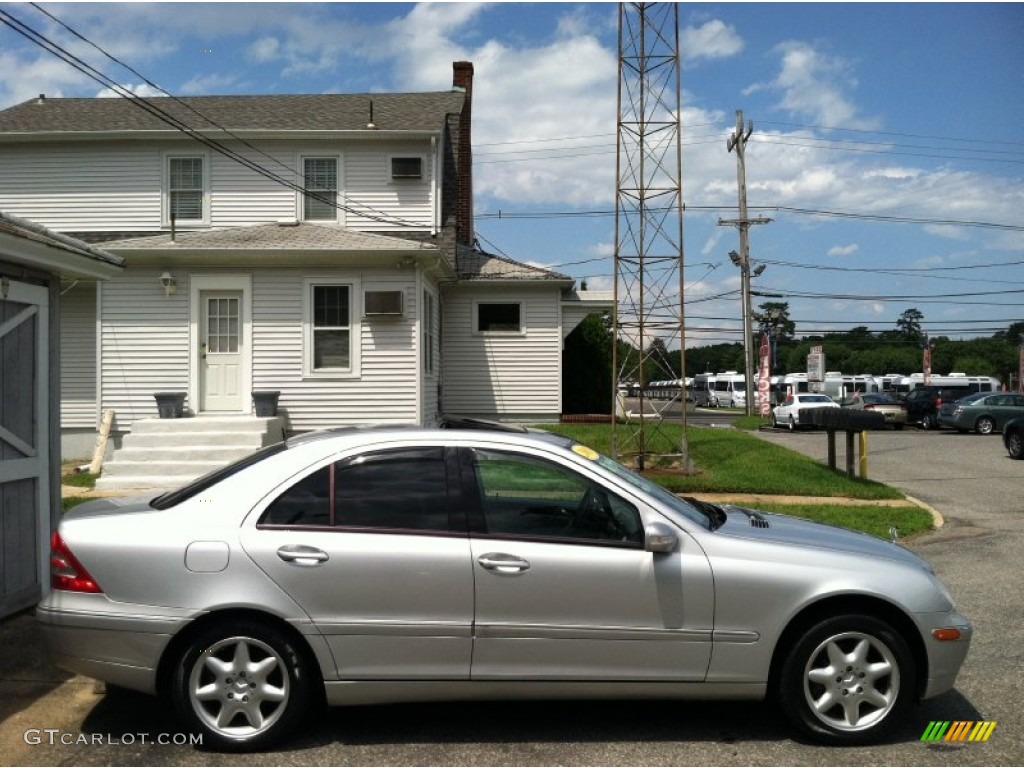 2001 C 320 Sedan - Brilliant Silver Metallic / Ash photo #8