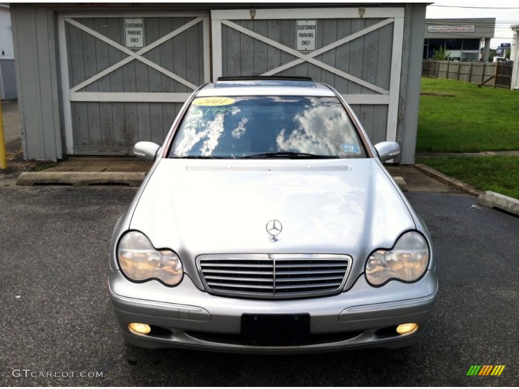 2001 C 320 Sedan - Brilliant Silver Metallic / Ash photo #11
