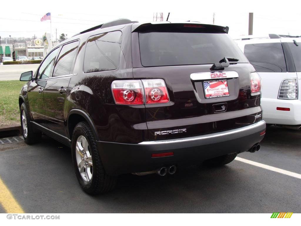 2008 Acadia SLT AWD - Dark Crimson Red Metallic / Ebony photo #7