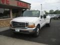 1999 Oxford White Ford F350 Super Duty XLT SuperCab Dually  photo #1