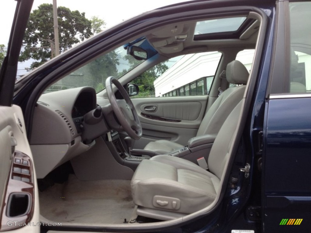 2003 Maxima GLE - Majestic Blue / Blond photo #8