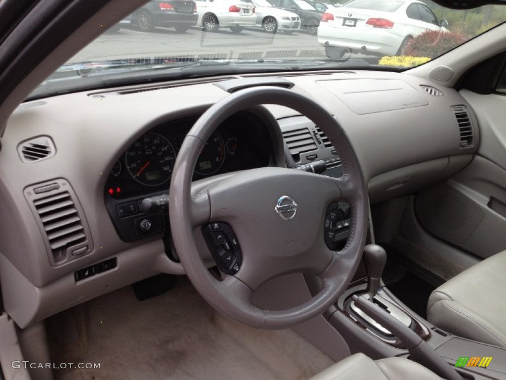 2003 Maxima GLE - Majestic Blue / Blond photo #11