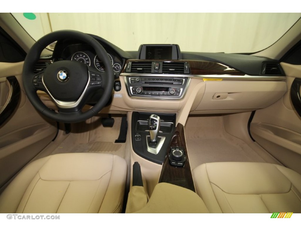 2012 BMW 3 Series 328i Sedan Veneto Beige Dashboard Photo #67119667
