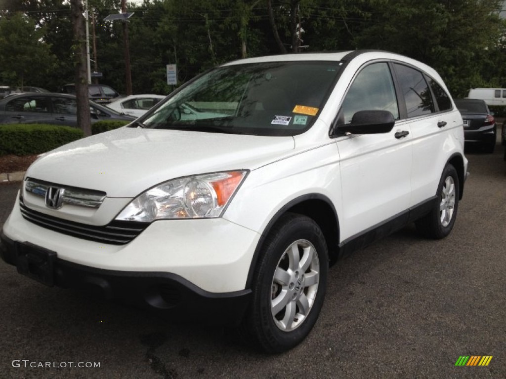 2009 CR-V EX 4WD - Taffeta White / Gray photo #2