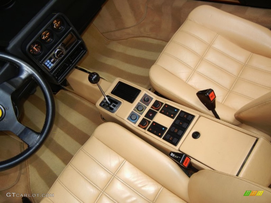 Tan Interior 1989 Ferrari 328 GTS Photo #67120616