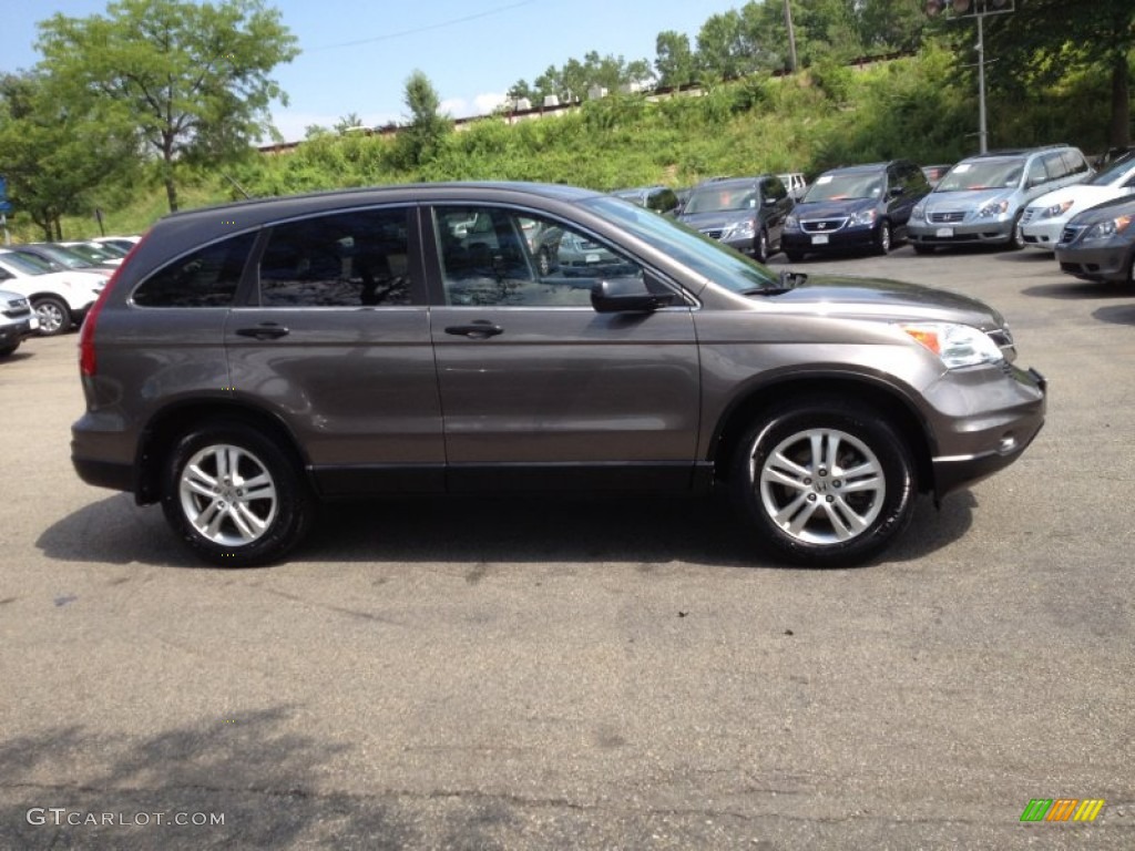 2010 CR-V EX AWD - Urban Titanium Metallic / Black photo #5