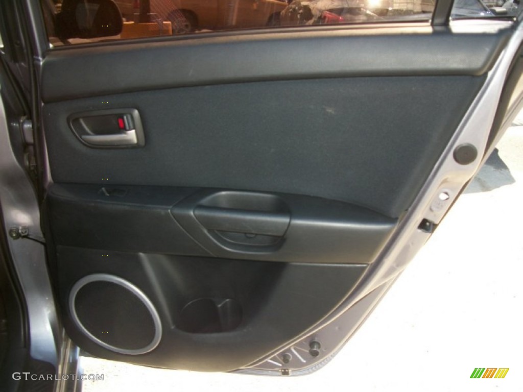 2006 MAZDA3 s Touring Sedan - Titanium Gray Metallic / Black/Red photo #13