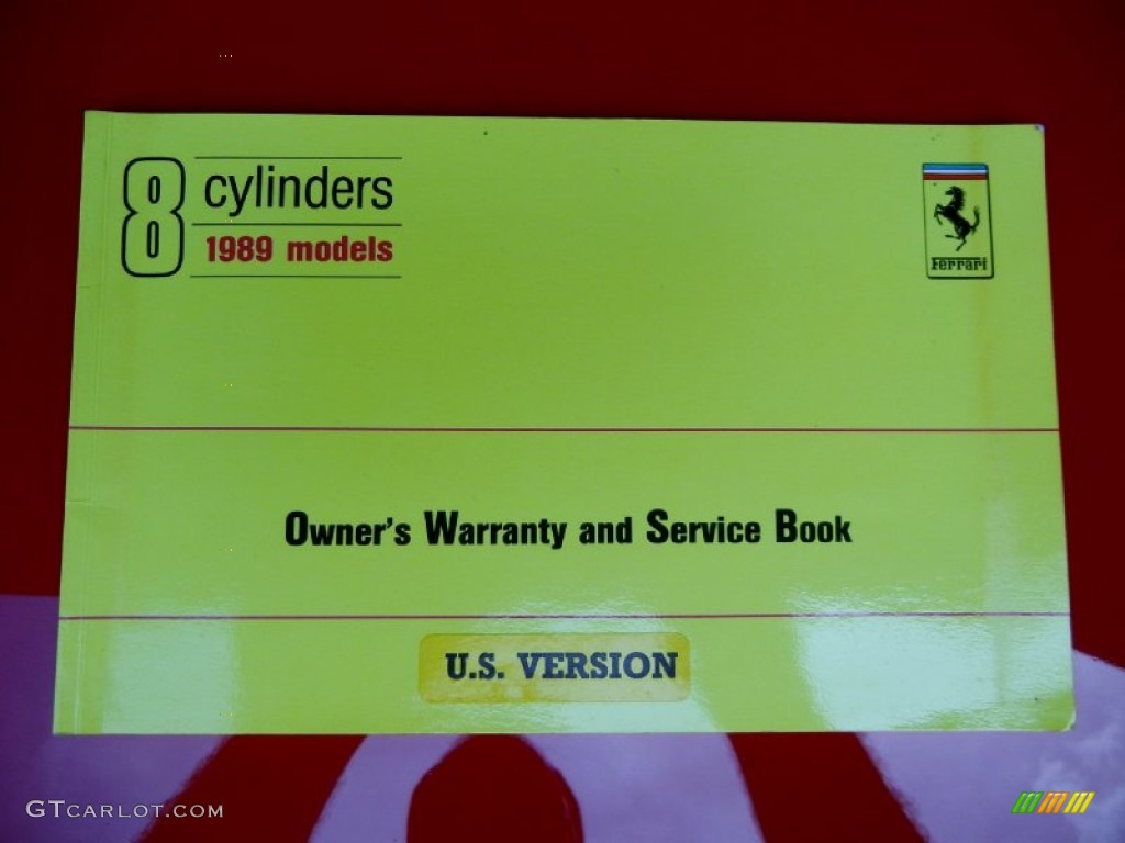 1989 Ferrari 328 GTS Books/Manuals Photo #67120712