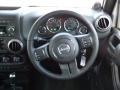 2012 Jeep Wrangler Unlimited Black Interior Steering Wheel Photo