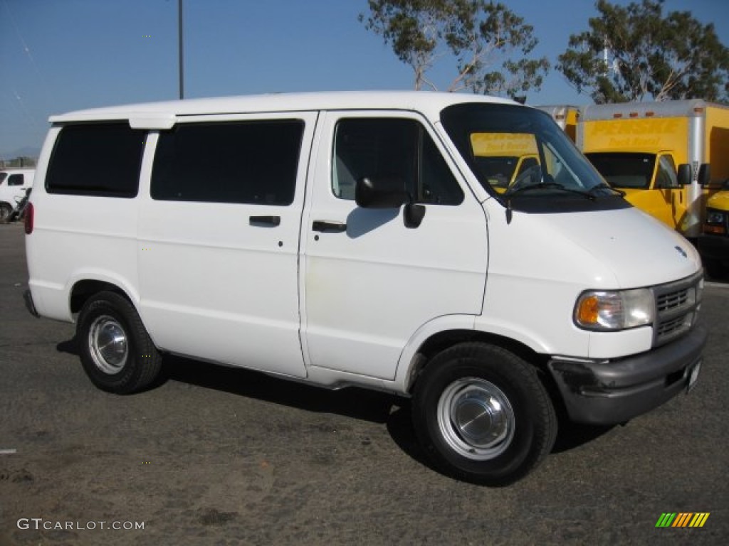 Stone White Dodge Ram Van