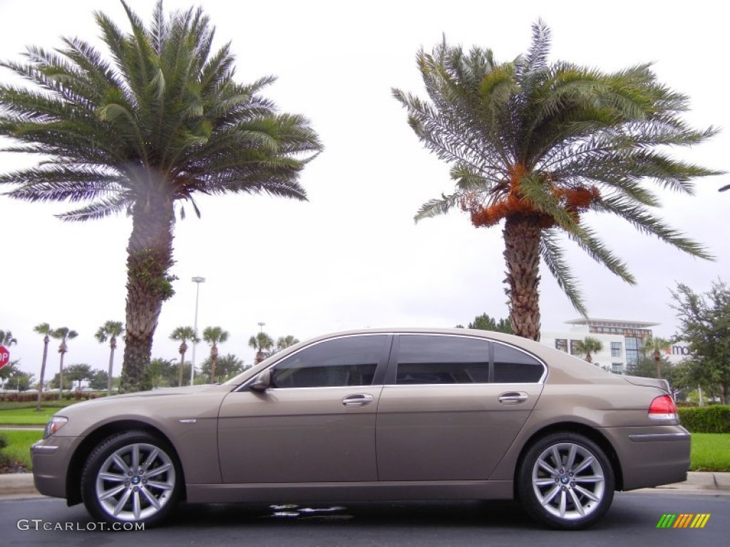 2007 7 Series 750Li Sedan - Kalahari Beige Metallic / Natural Brown photo #1