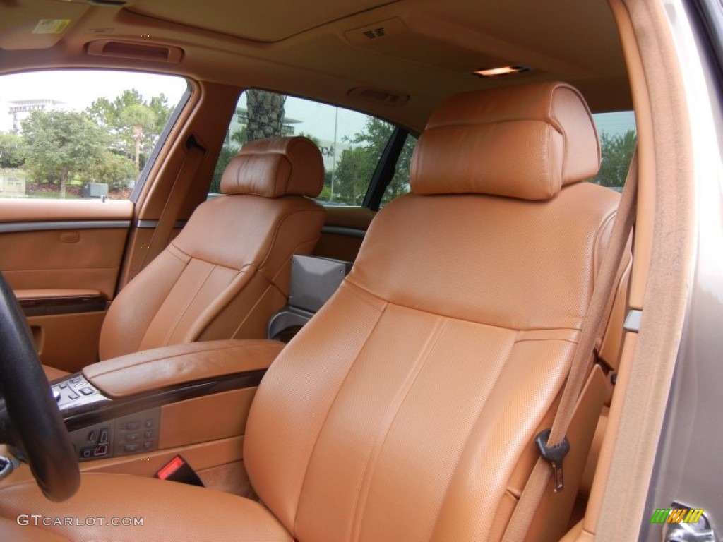 Natural Brown Interior 2007 Bmw 7 Series 750li Sedan Photo