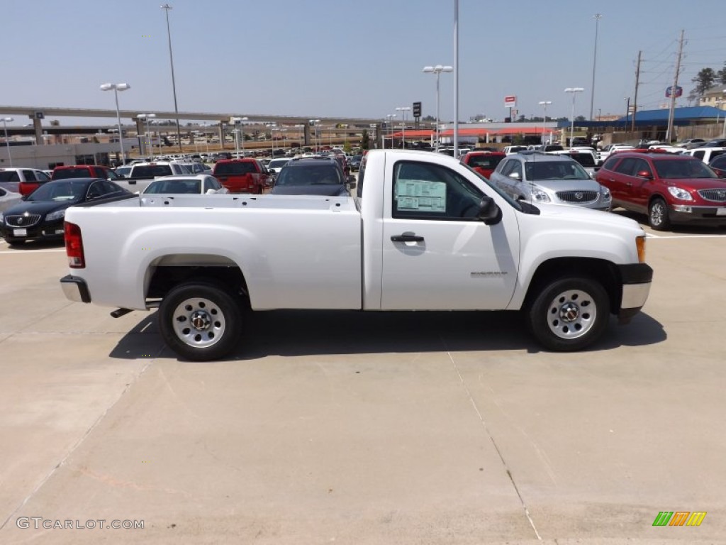 2012 Sierra 1500 Regular Cab - Summit White / Dark Titanium photo #6