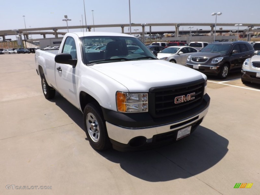 2012 Sierra 1500 Regular Cab - Summit White / Dark Titanium photo #7