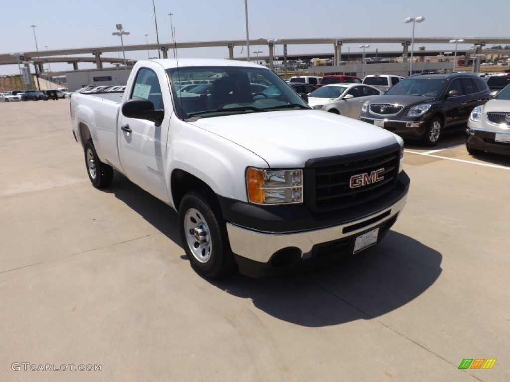 2012 Sierra 1500 Regular Cab - Summit White / Dark Titanium photo #7