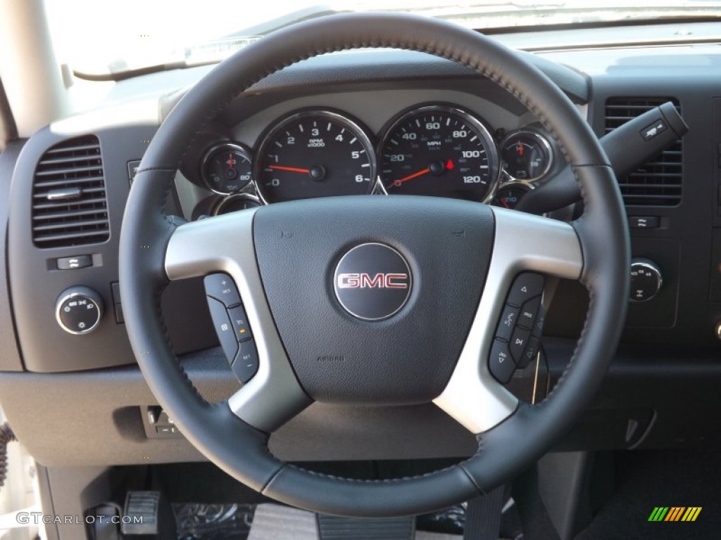 2012 Sierra 1500 SLE Crew Cab 4x4 - White Diamond Tricoat / Ebony photo #10