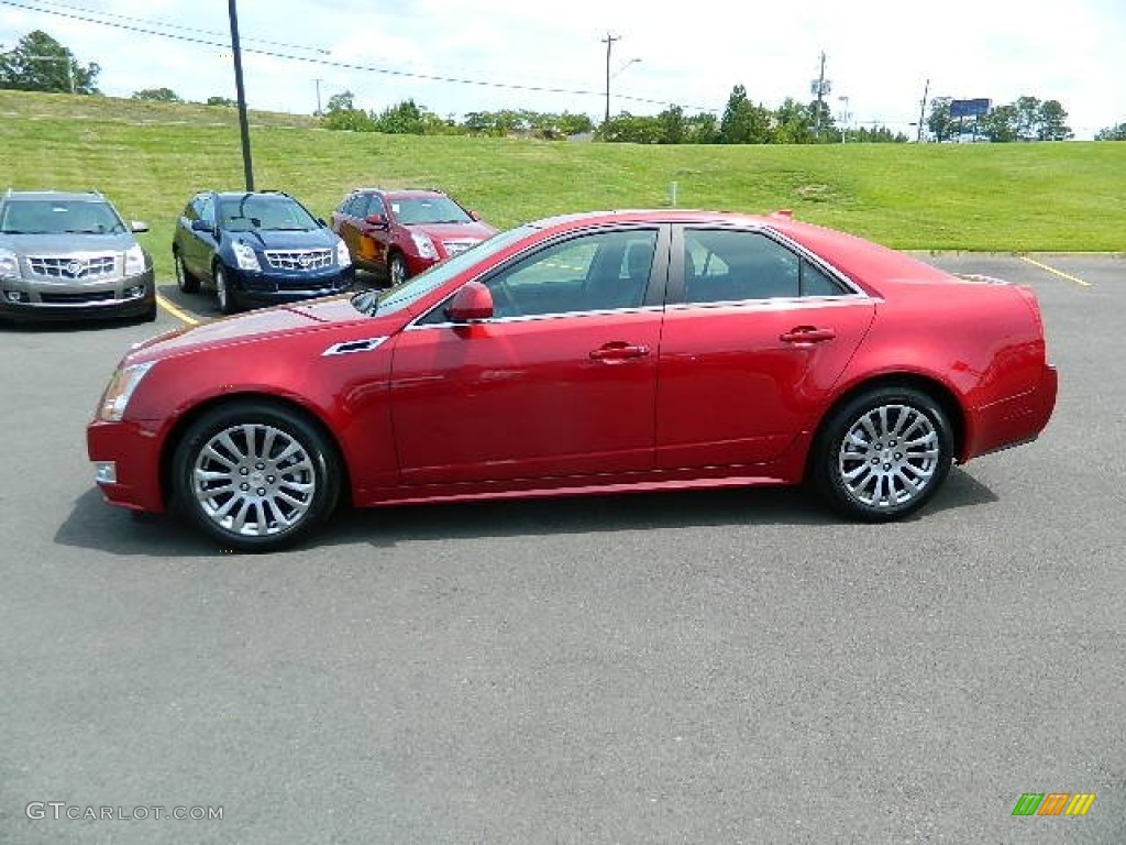 Crystal Red Tintcoat 2011 Cadillac CTS 3.0 Sedan Exterior Photo #67125092