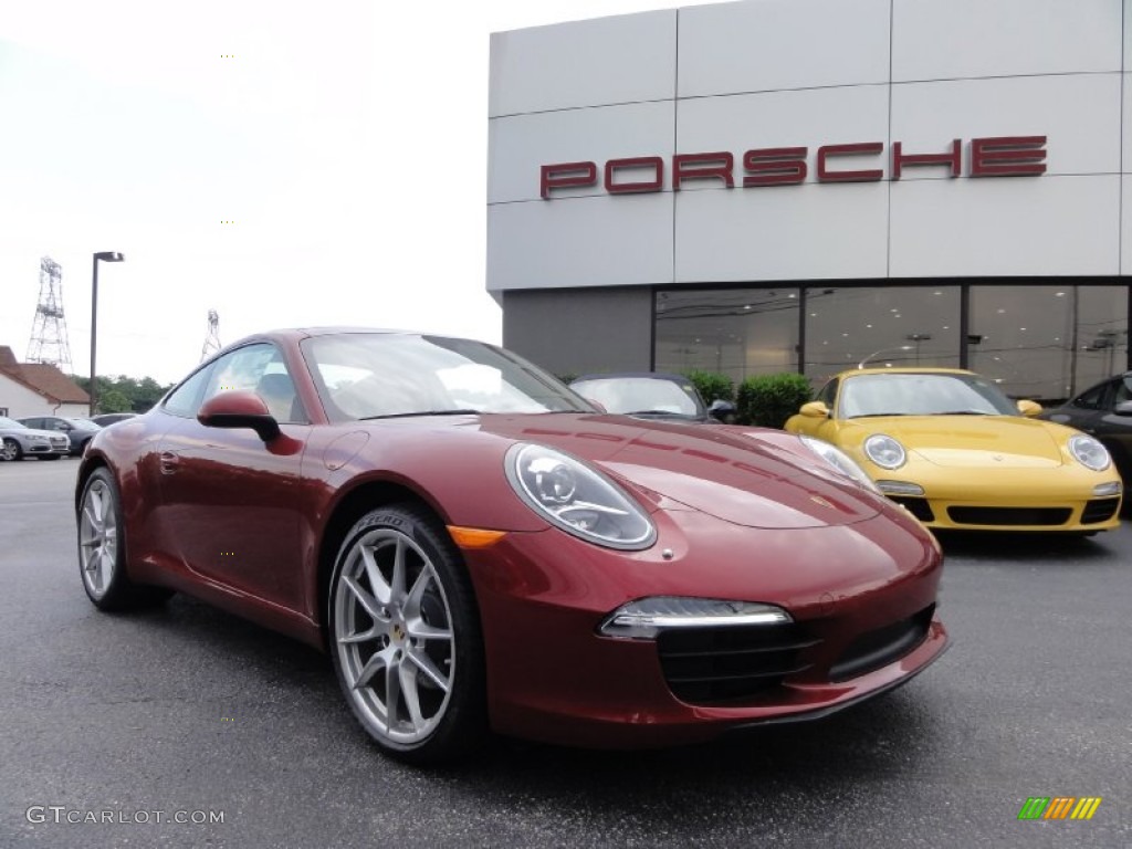 2012 New 911 Carrera Coupe - Ruby Red Metallic / Luxor Beige photo #6