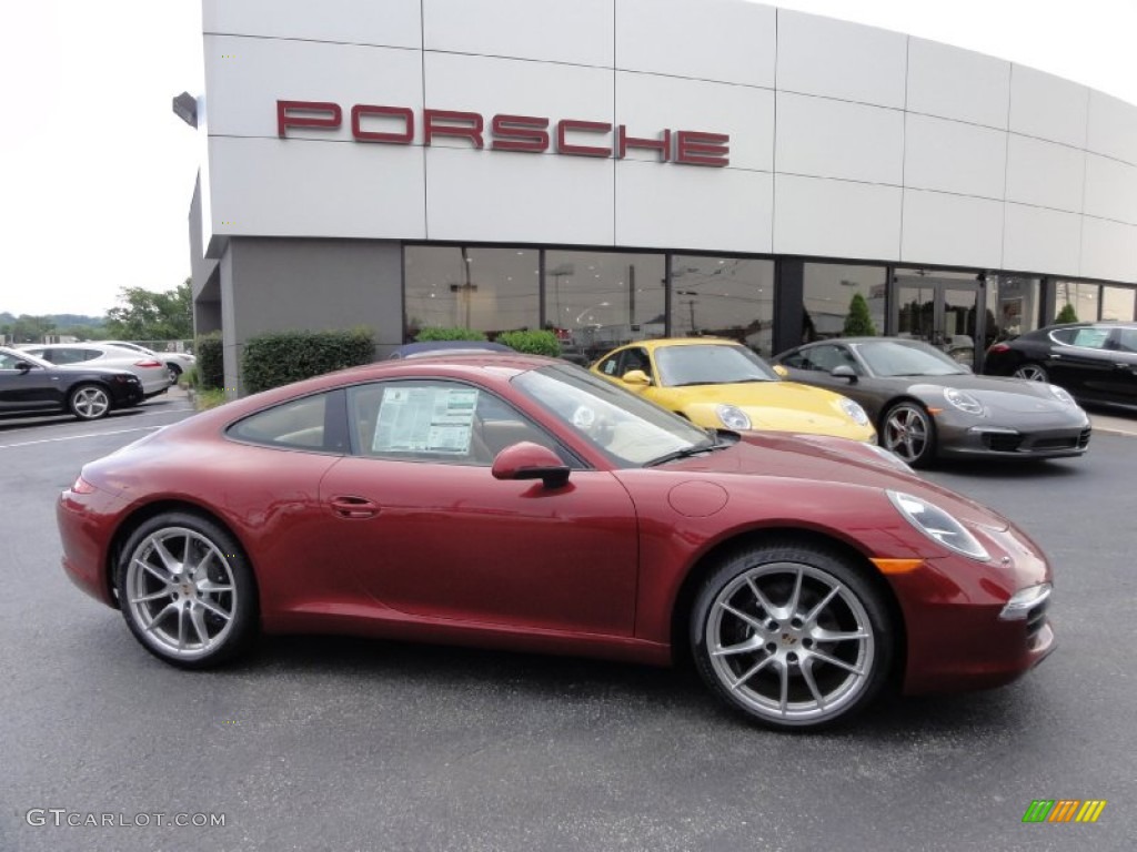 2012 New 911 Carrera Coupe - Ruby Red Metallic / Luxor Beige photo #7