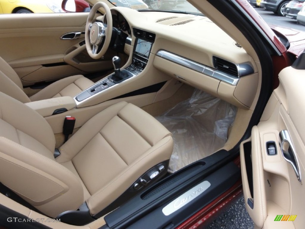 2012 Porsche New 911 Carrera Coupe Luxor Beige Dashboard Photo #67125953