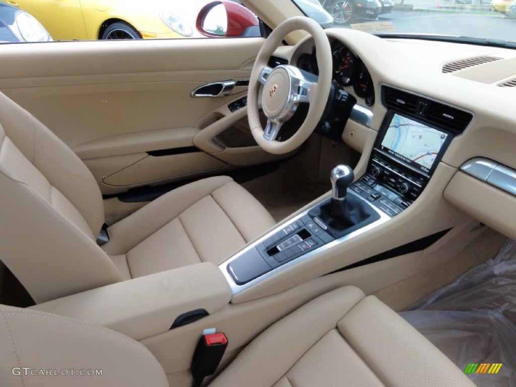 Luxor Beige Interior 2012 Porsche New 911 Carrera Coupe Photo #67125959