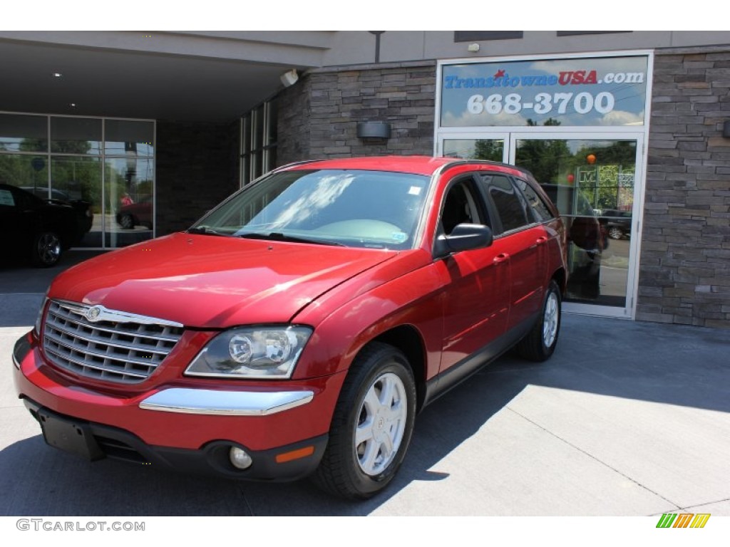 2004 Pacifica  - Inferno Red Pearl / Dark Slate Gray photo #1