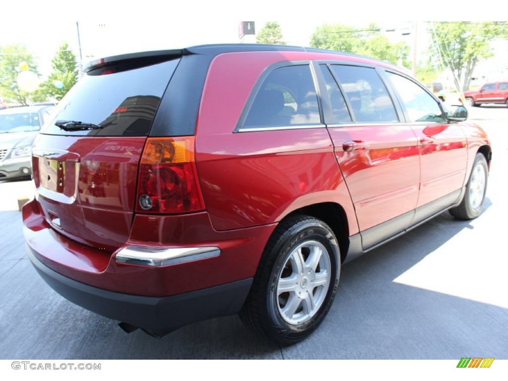 2004 Pacifica  - Inferno Red Pearl / Dark Slate Gray photo #12