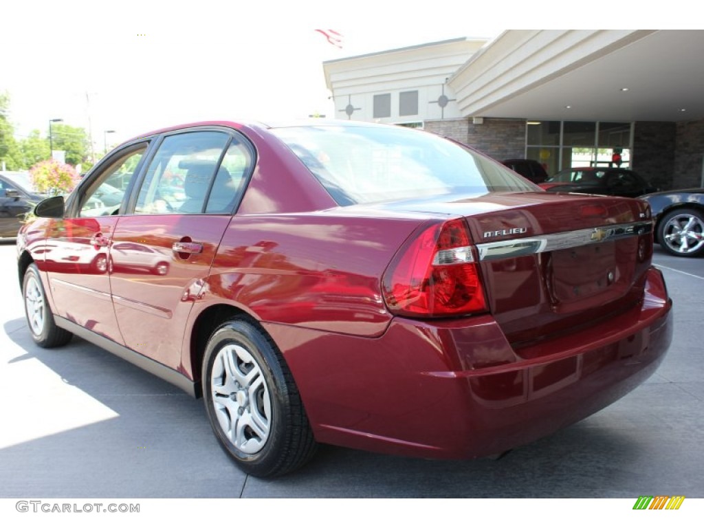 2006 Malibu LS Sedan - Sport Red Metallic / Cashmere Beige photo #2