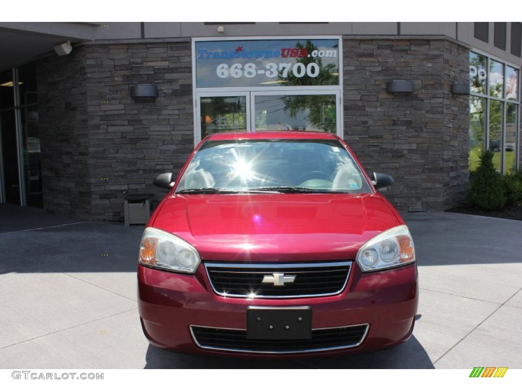 2006 Malibu LS Sedan - Sport Red Metallic / Cashmere Beige photo #18