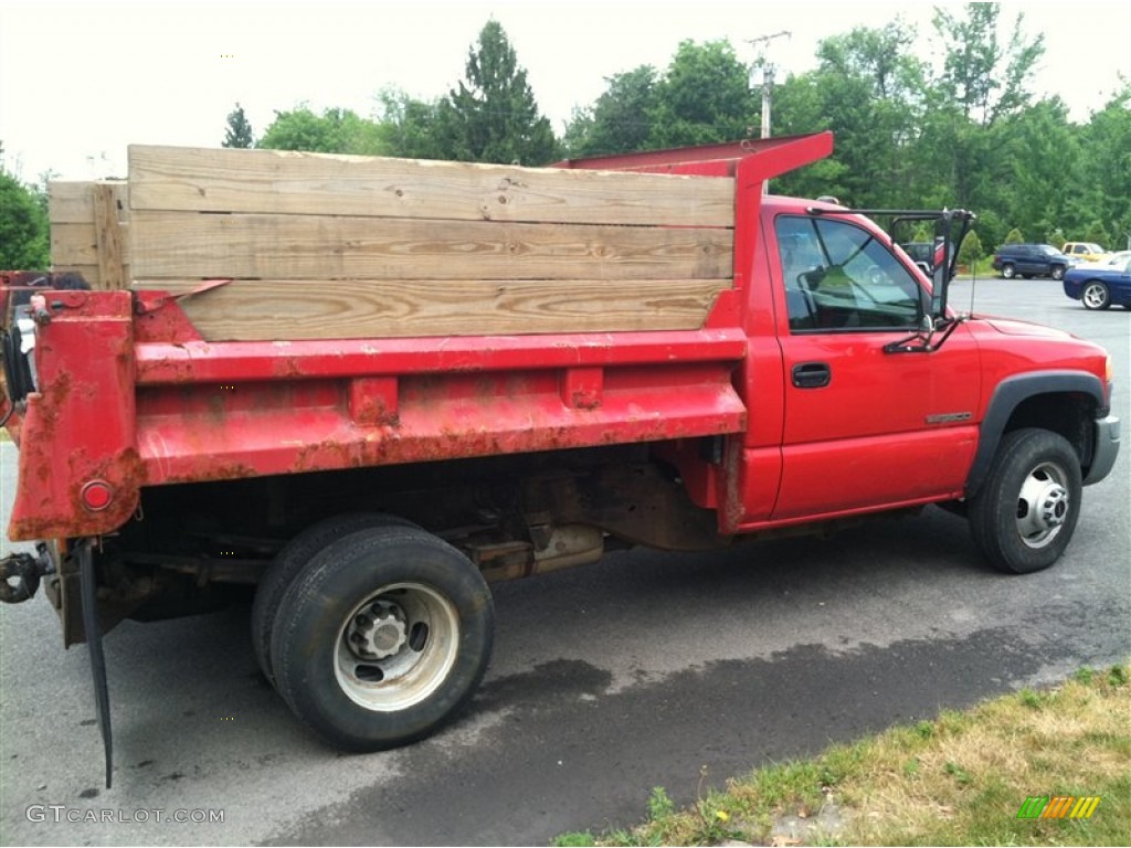 2003 Sierra 3500 Regular Cab Dump Truck - Fire Red / Dark Pewter photo #7