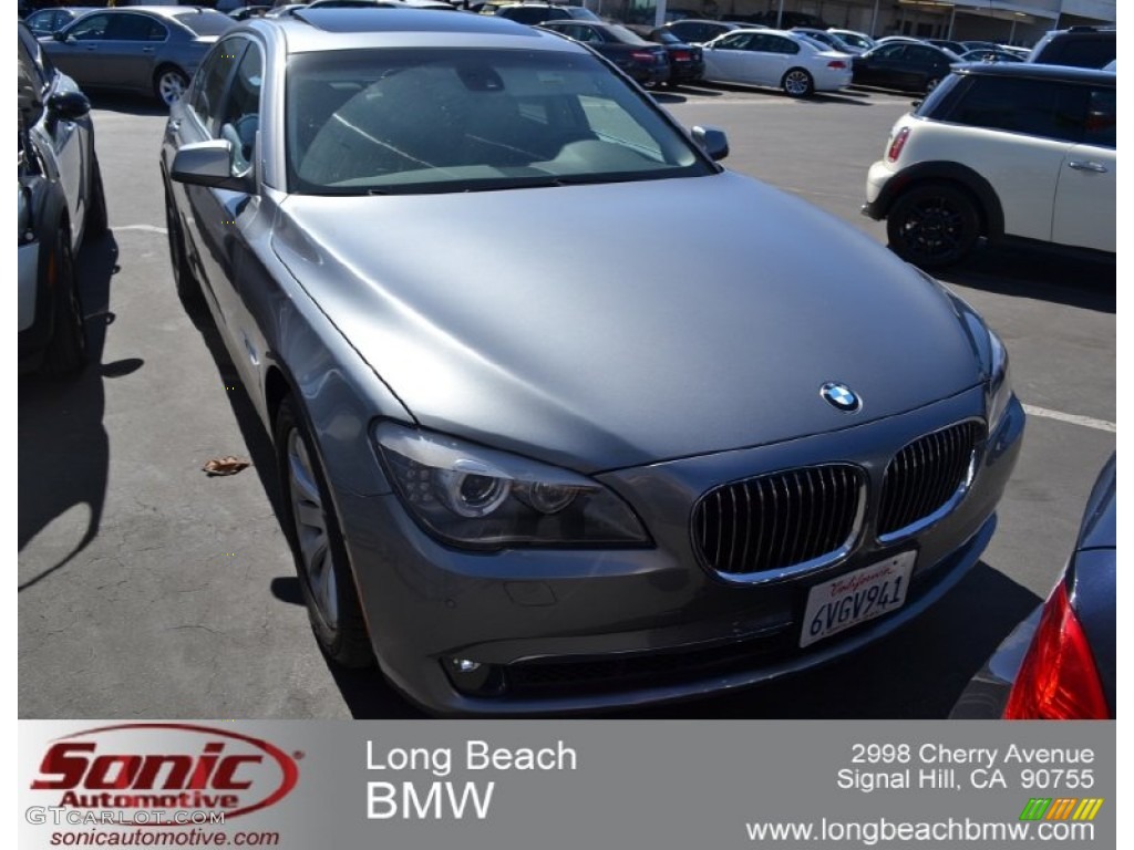 2011 7 Series 750Li Sedan - Space Gray Metallic / Black photo #1