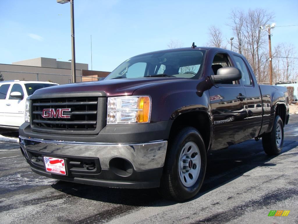 2008 Sierra 1500 Extended Cab 4x4 - Dark Crimson Metallic / Dark Titanium photo #1