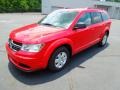 2012 Bright Red Dodge Journey SE  photo #2