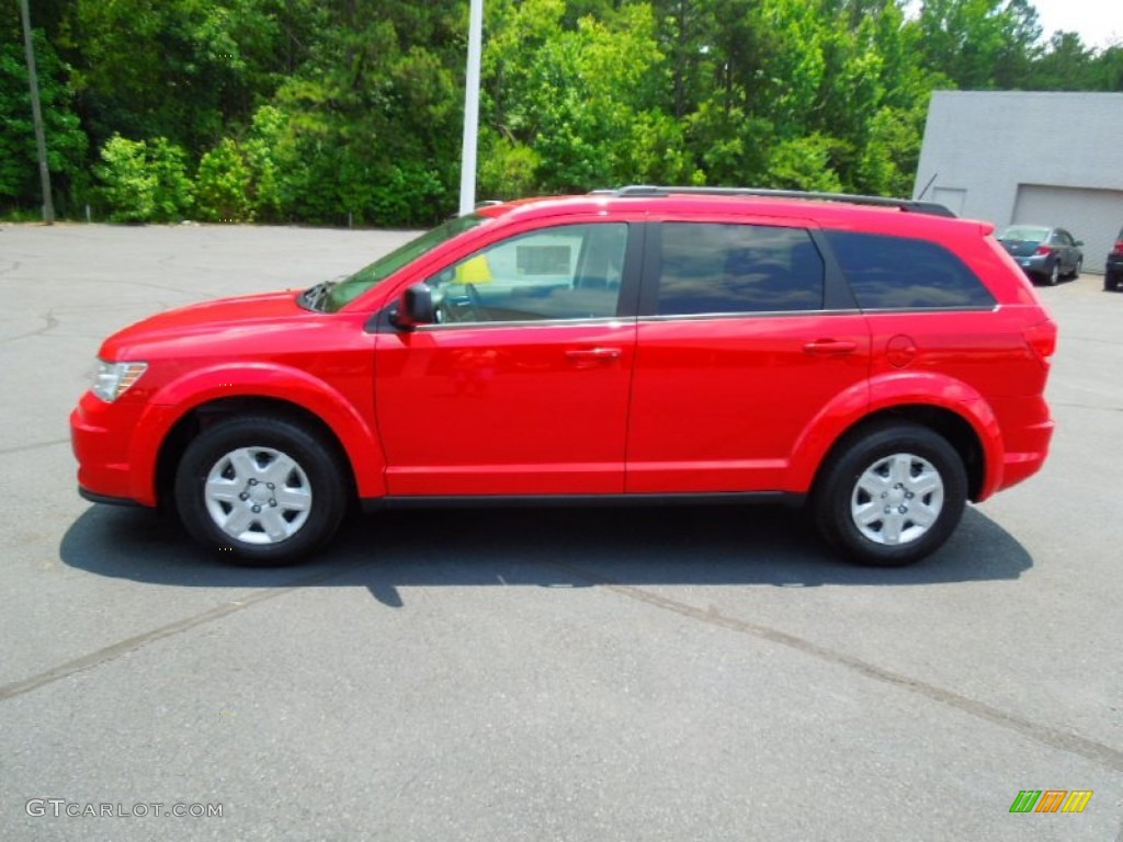 Bright Red 2012 Dodge Journey SE Exterior Photo #67138095