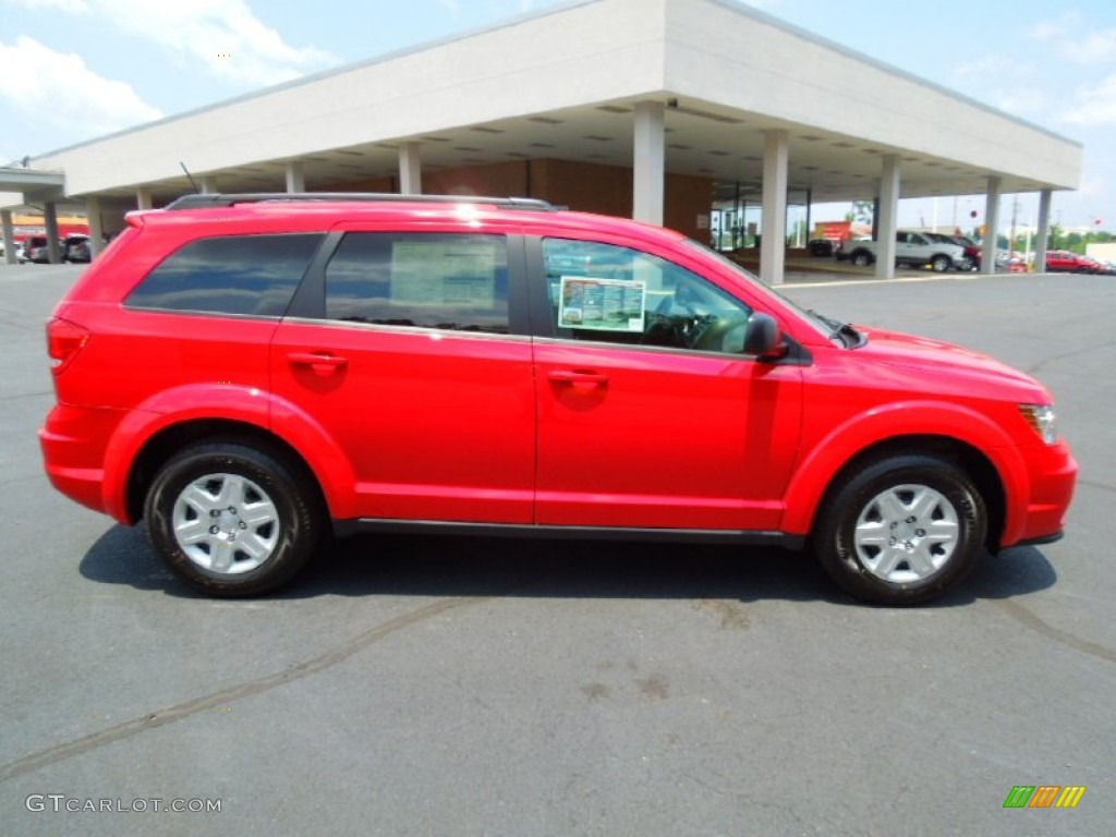 Bright Red 2012 Dodge Journey SE Exterior Photo #67138101