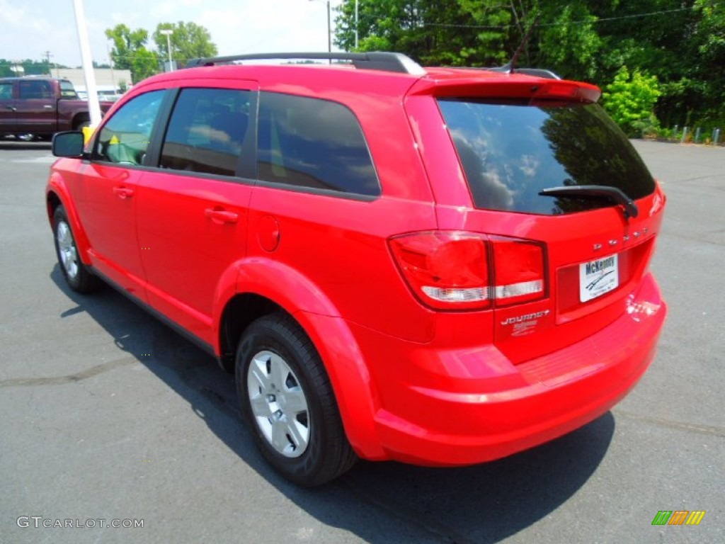 2012 Journey SE - Bright Red / Black photo #5